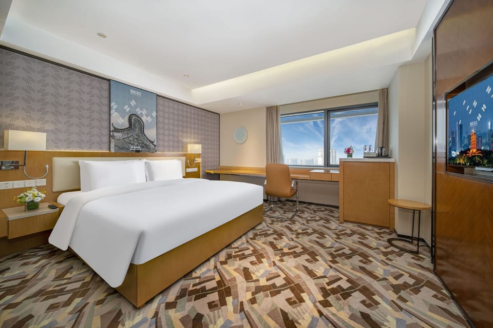 Superior Room, Private Bathroom, City View | In-room safe, desk, laptop workspace, blackout drapes