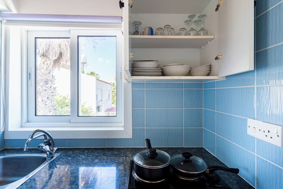 Apartment, 1 Double Bed with Sofa bed, Balcony, City View | Private kitchenette | Full-size fridge, microwave, stovetop, espresso maker