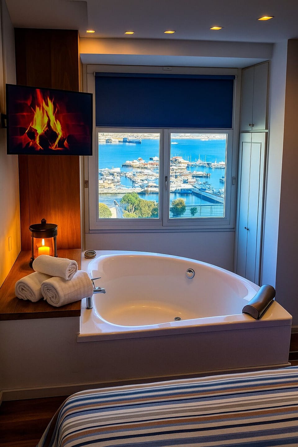 Suite, Sea View | Blackout drapes, iron/ironing board