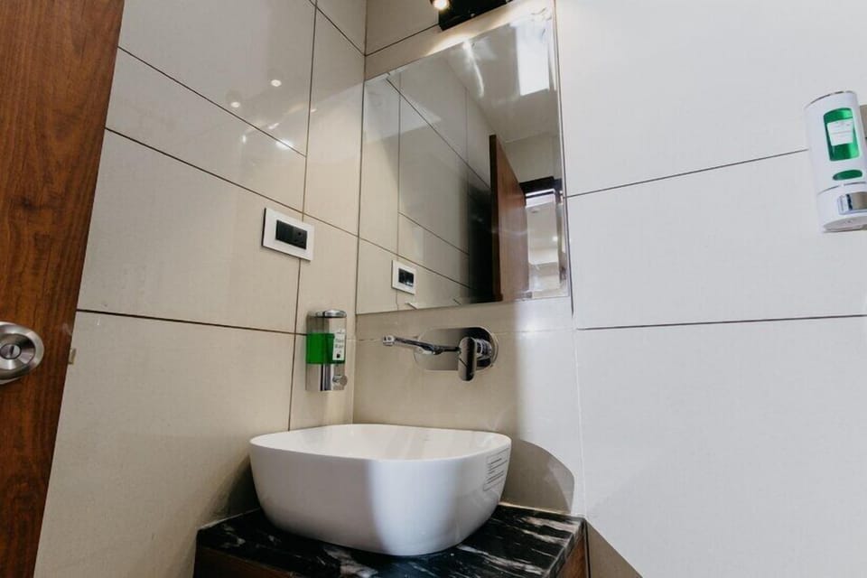 Slippers, towels, soap, shampoo
