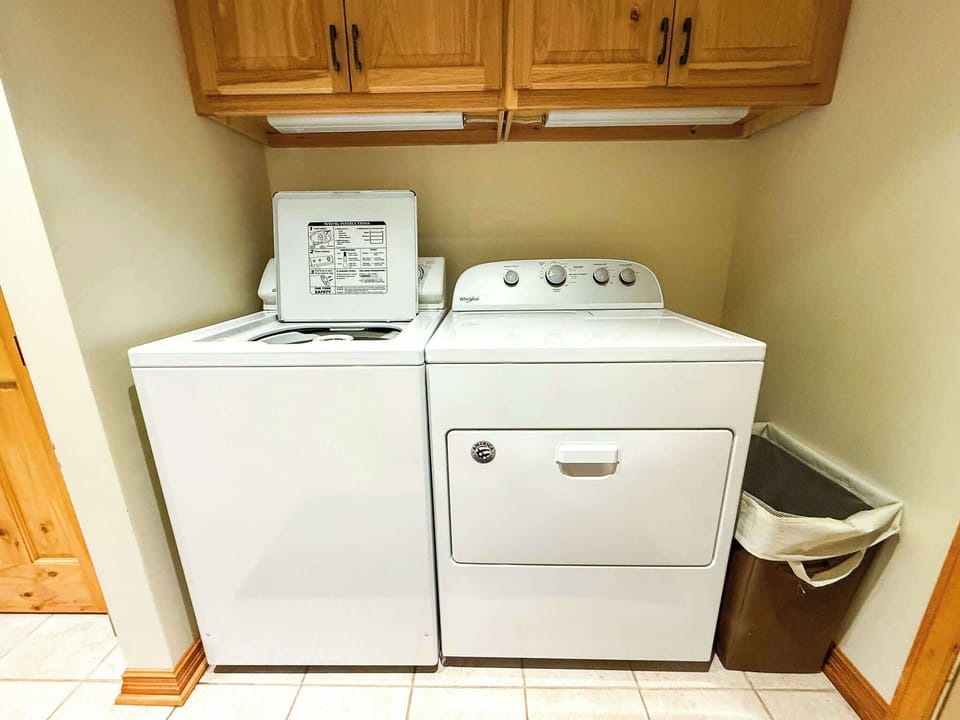 A full sized washer and dryer is available for guest use. 