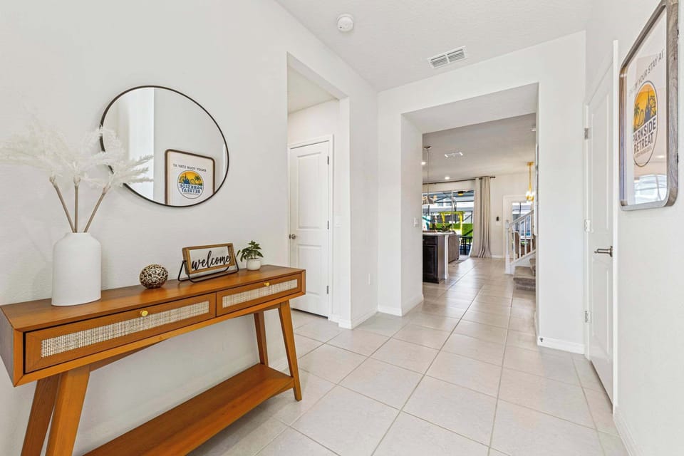 A clean, well-lit corridor connecting every space of the home with style and harmony.