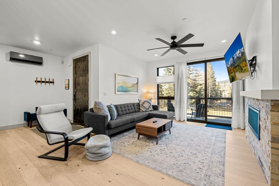 Cozy up in style- this living room is perfect for relaxation and gathering.