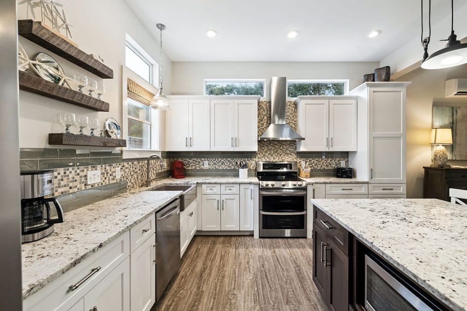 Fully Equipped Chef's Kitchen - Offering Stainless Steel Appliances