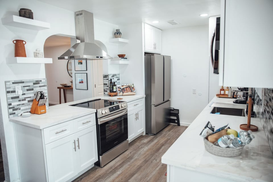 Fully stocked kitchen with everything you need to enjoy a delicious meal