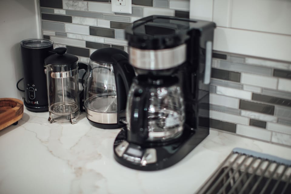Enjoy freshly roasted local coffee, thoughtfully stocked with premium syrups. 