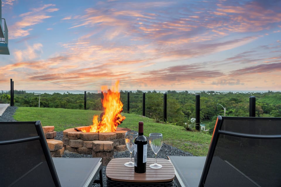 Relax by the firepit while enjoying wide open views and golden sunsets.