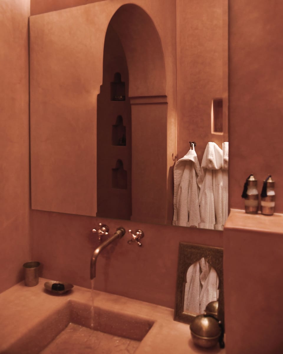 Deluxe Double Room, Balcony, Pool View | Bathroom | Bathrobes