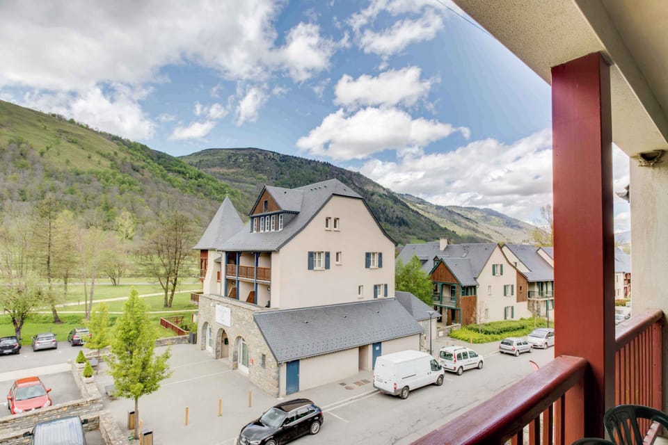 Stunning mountain and village view from your private balcony — a true Pyrenean postcard moment.