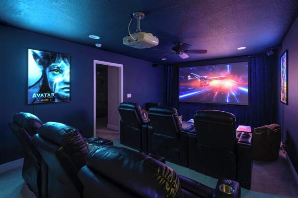 ~ IMAGINE YOURSELF SINKING INTO A RECLINING CHAIR, POPCORN IN HAND, ENJOYING YOUR FAVORITE MOVIE IN YOUR PRIVATE THEATER! ~