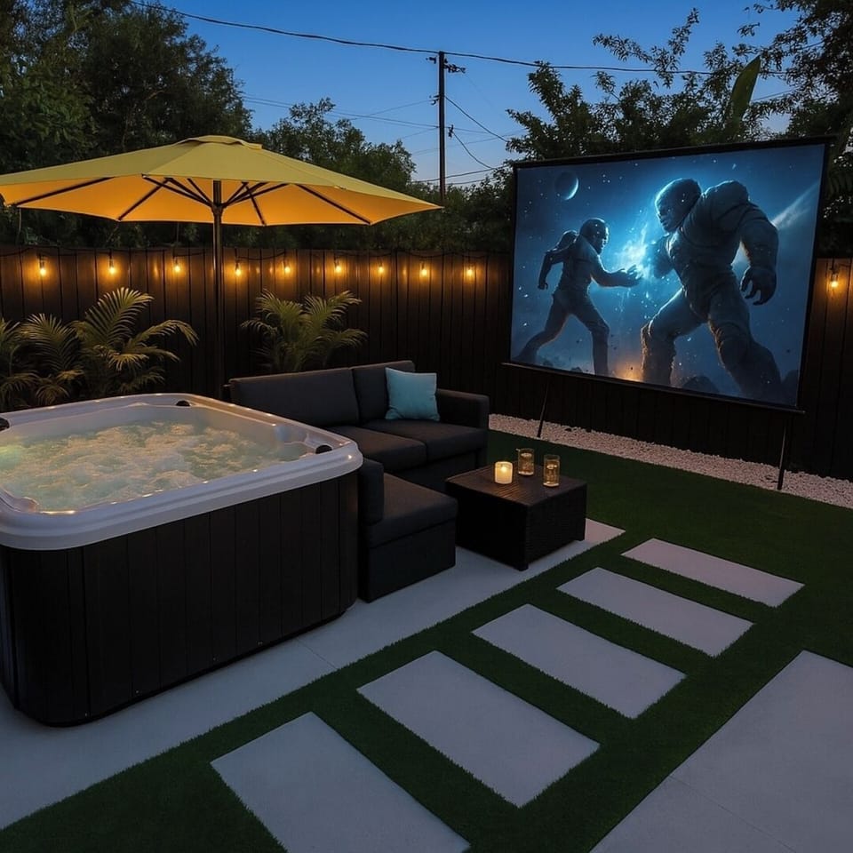 Backyard Movie Theater