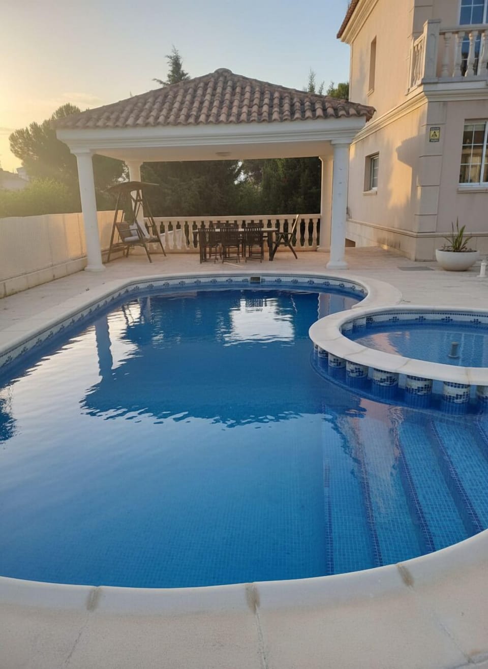 Elegant Poolside Terrace