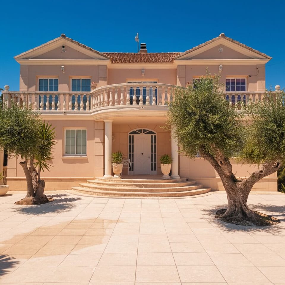 Mediterranean Villa Exterior