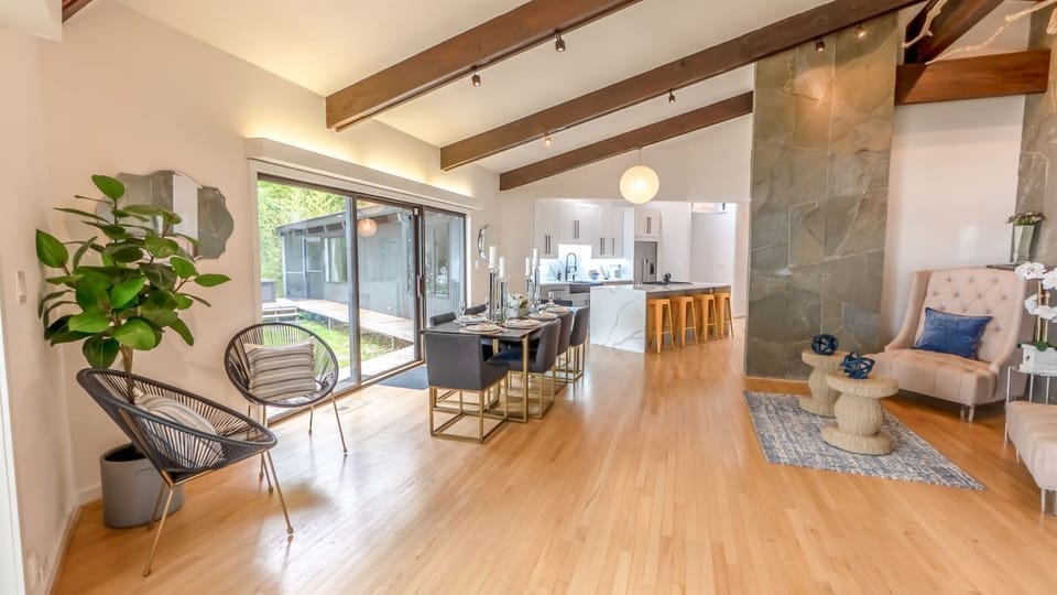 Gathering Space — Open-Plan Great Room, River-Facing Windows, Seats Full Group of 10