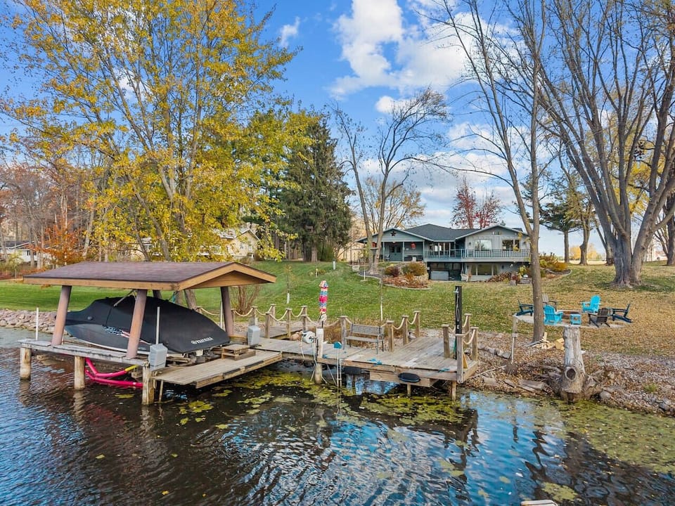Your private dock for fishing, paddling, and lakeside lounging.