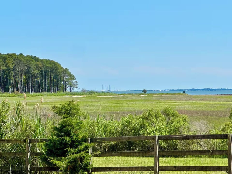 Backyard views of Thompson Island, Indian River Bridge, and Rehoboth Bay