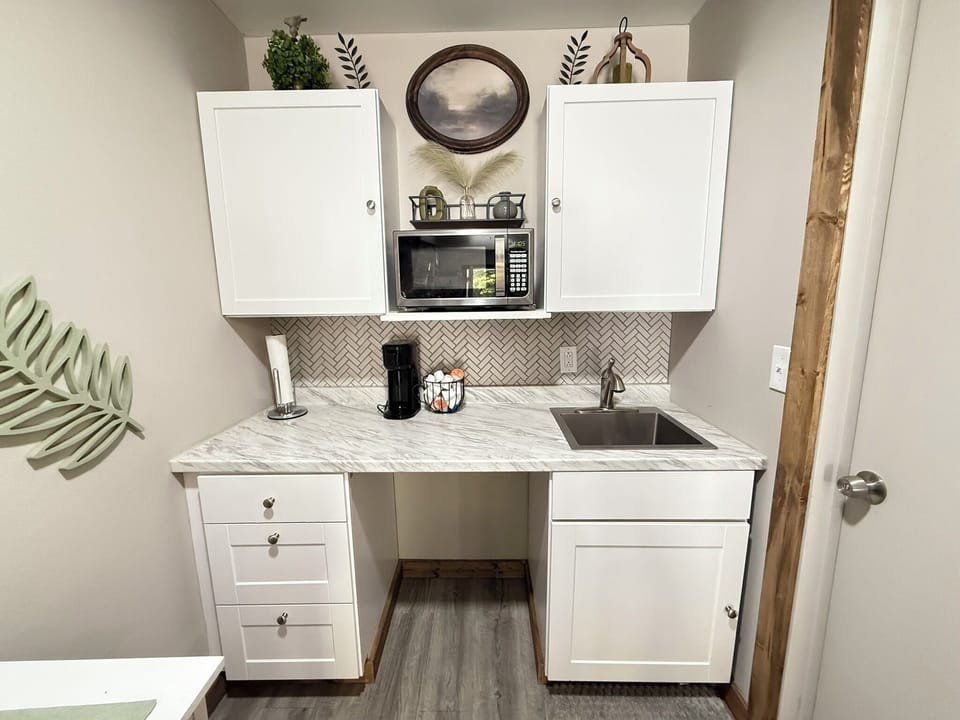 All the comforts of home, tucked into one cozy corner — just add coffee and conversation