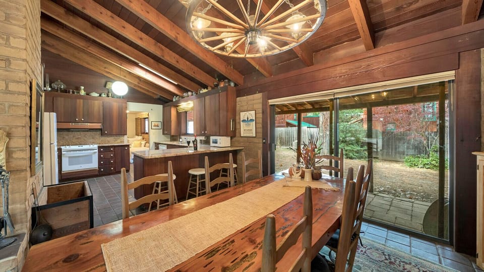 Visit with guests while preparing meals