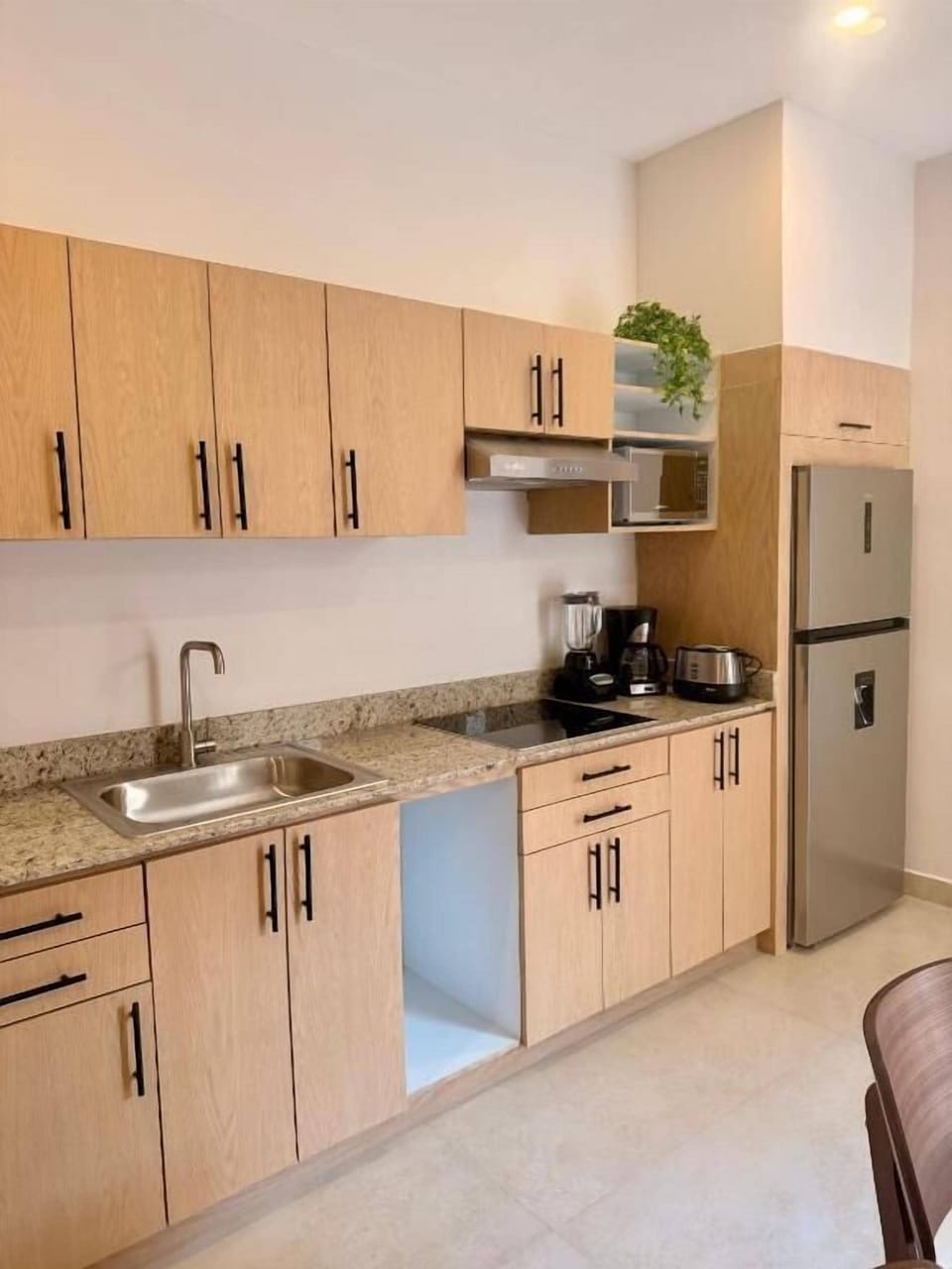 Deluxe Studio, City View | Private kitchen | Full-size fridge, microwave, oven, cookware/dishes/utensils