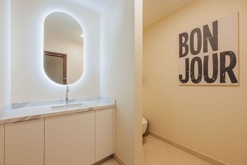 Modern design and pristine facilities.