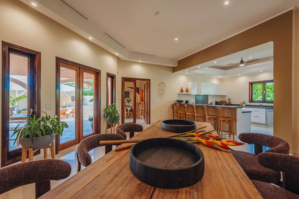 Chef`s kitchen and inviting dining space.