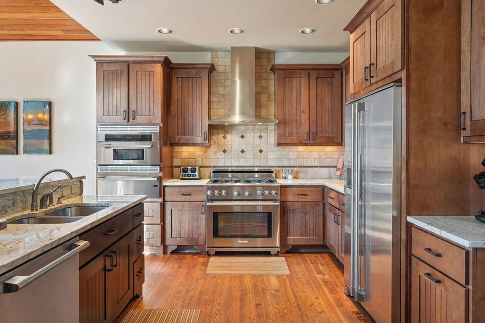 Tons of space in the gourmet kitchen