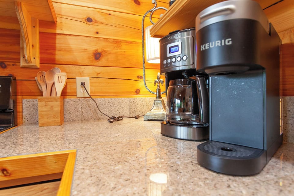 Coffee Pot and Keurig Machine