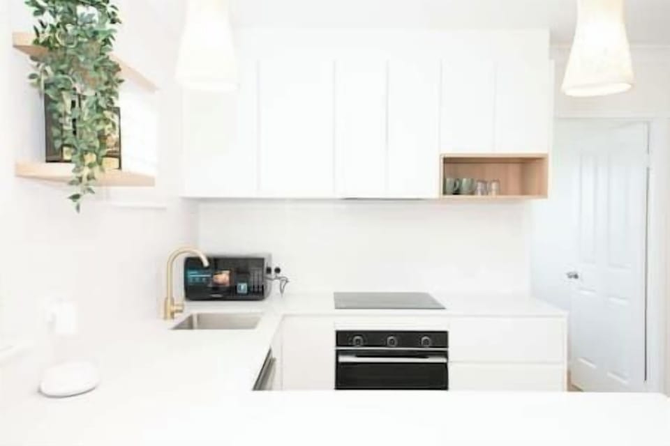 A bright and modern kitchen designed for easy, comfortable cooking.