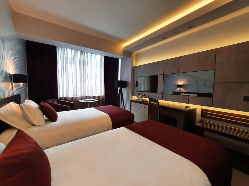 Twin Room | Minibar, in-room safe, desk, soundproofing
