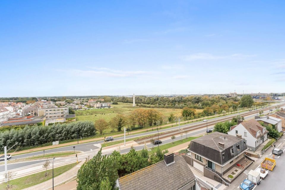 City view from the balcony terrace