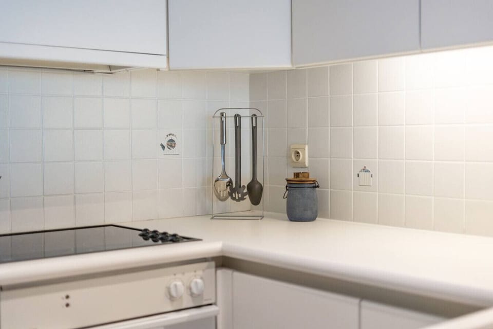 Kitchen with kitchen utensils and utilities