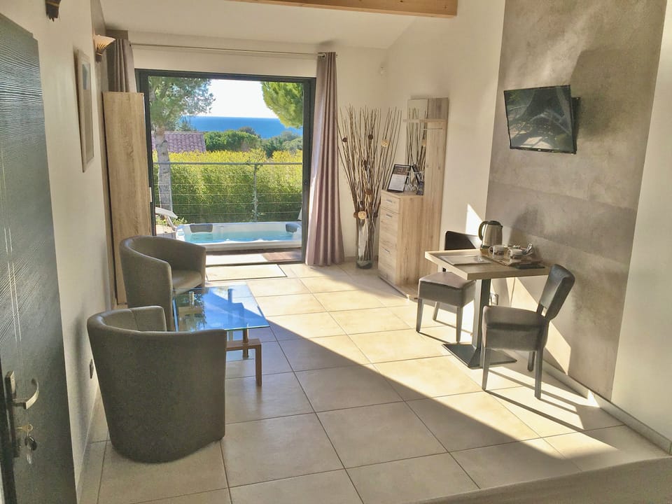 Luxury Villa, 4 Bedrooms, Private Pool, Sea View | View from room