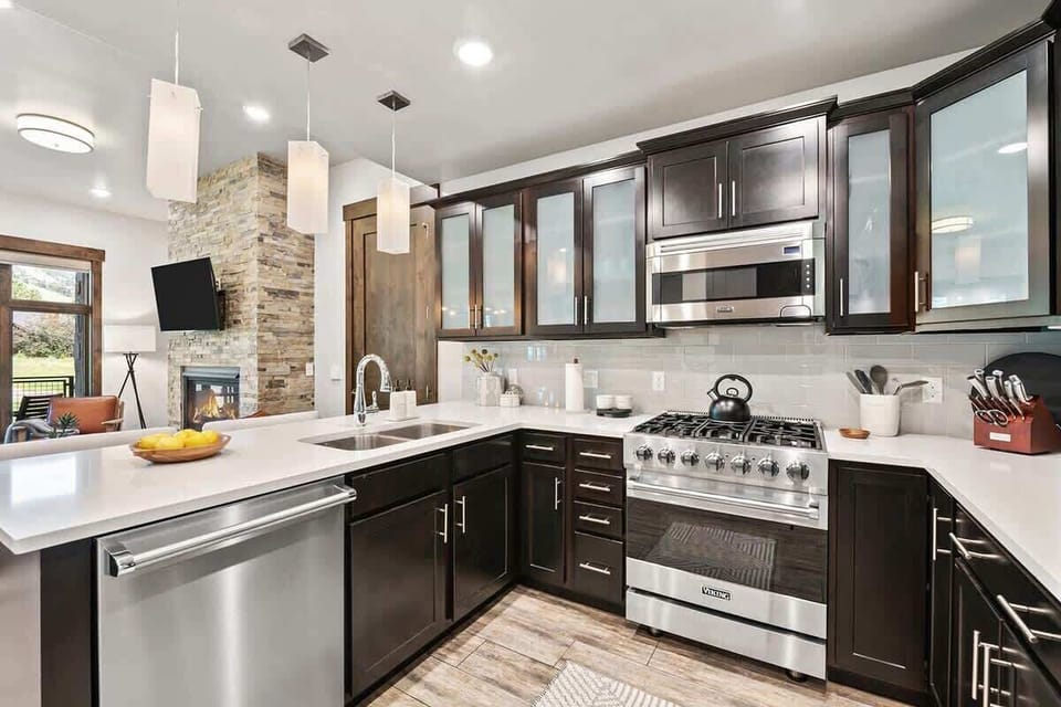 Fully stocked kitchen