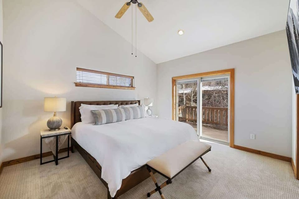 Primary bedroom with access to deck