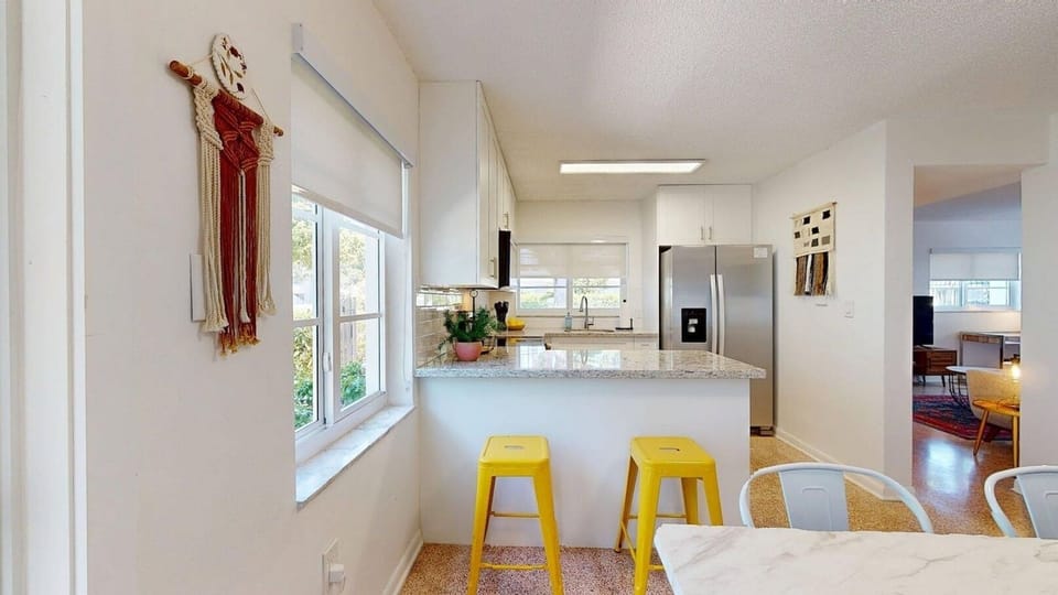Kitchen and Bar Area