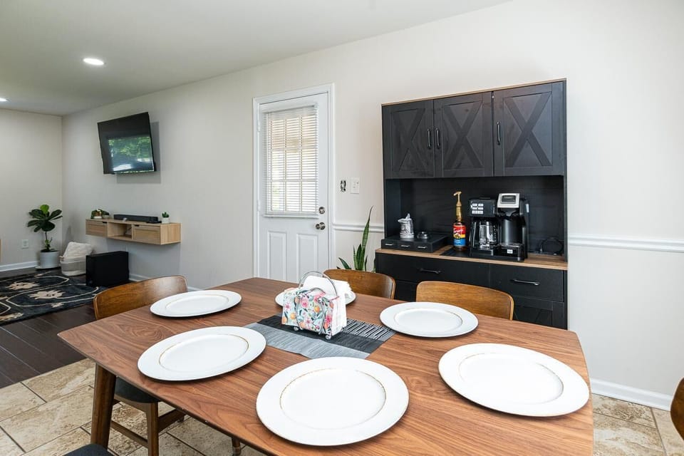 Dining area open space from living area. 