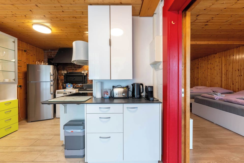 Compact kitchen with everything needed for your stay