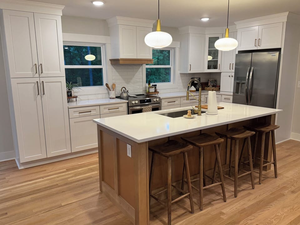 Open kitchen with all the major appliances