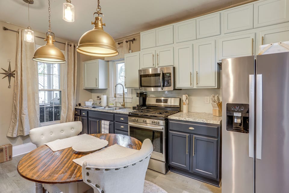 Property Interior | 2-Story Home | Free WiFi | Central A/C & Heating