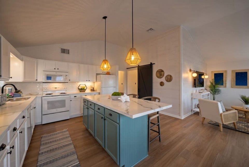 Another angle of the kitchen