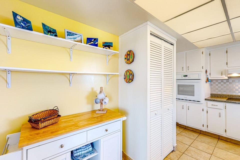 Bright yellow kitchen