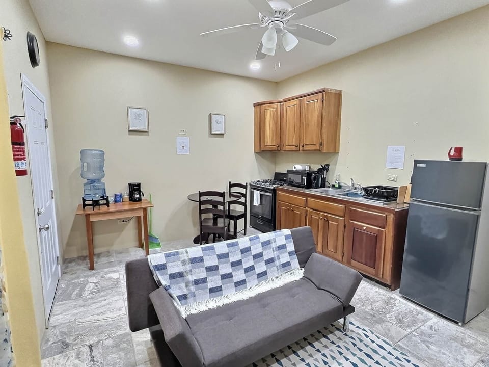 Kitchen, dining area