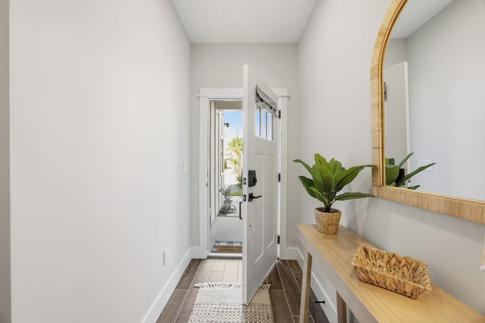 Welcoming entryway with a clean, modern feel