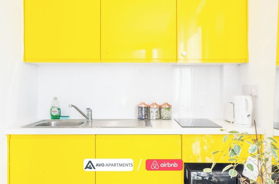 Kitchen at Avo Apartments Short Lets & Serviced Accommodation