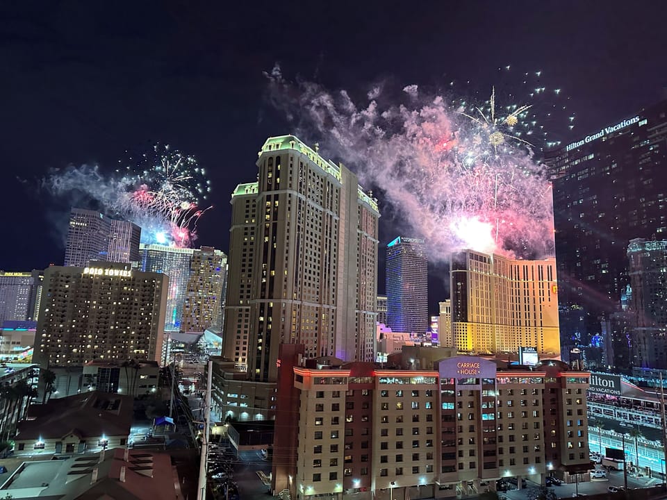 Balcony view during NYE