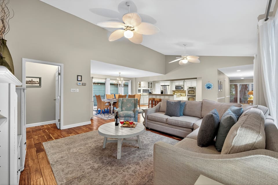 A cozy sectional for a relaxing evening!