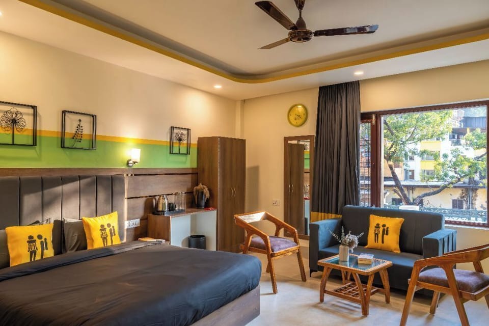 Premium Double Room with Balcony | Free WiFi, bed sheets