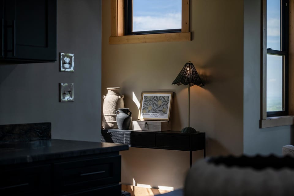 Cozy touches throughout the home.