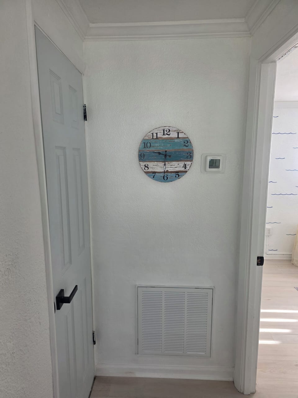 Small hall Right is guest room left is 2nd bathroom 