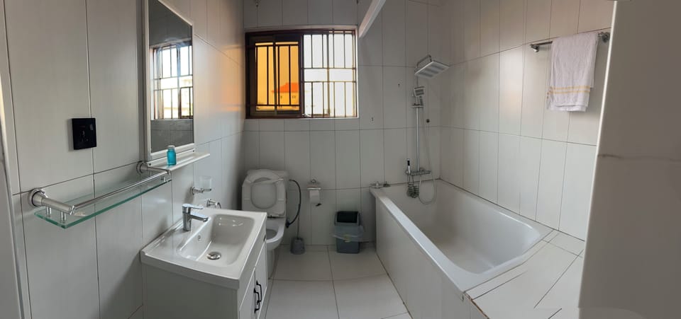 Slippers, soap, toilet paper